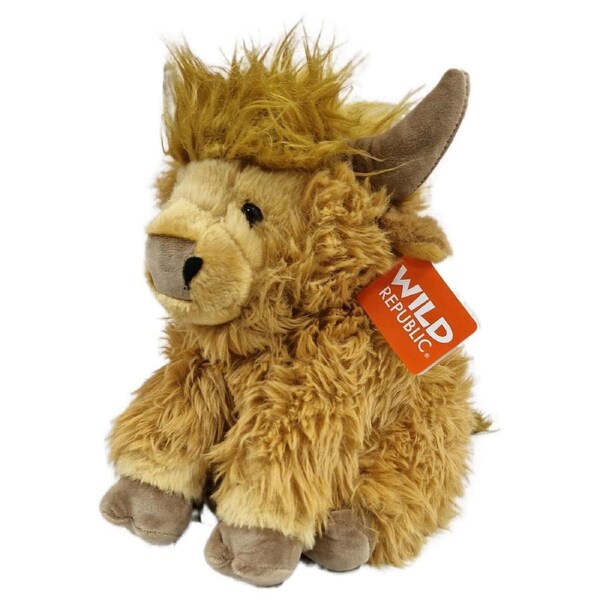 Wild Republic Cuddlekins Highland Cow 30cm Soft Plush Toy
