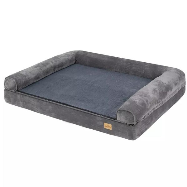 Orthopedic Dog Bed with Bolster Comfort Mattress