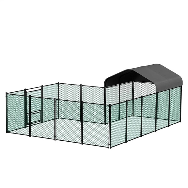 XL Galvanized Metal Chicken Coop Walk-In Cage