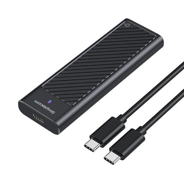 Simplecom SE538 M.2 SSD to USB 3.2 Gen 2x2 USB-C Enclosure 20Gbps NVMe SATA Dual Protocol SE538