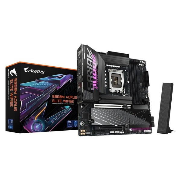 Gigabyte M/B B860M A ELITE WIFI6E 1.0, Intel B860, 4 x DDR5 up to 256 GB, 2x HDMI, 2 x PCI Express x16, 3 x M.2, 4 x SATA, 8x USB 3.2 B860M A ELITE WIFI6E 1.0