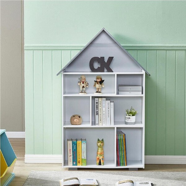 ALL 4 KIDS Bella Dollhouse Bookcase Book Shelf Storage Unit