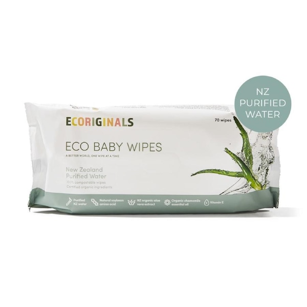 Ecoriginals Eco- Luxury Baby Wipes Purified Water 70's