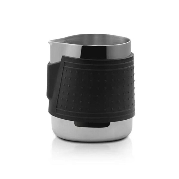 Anti-Scald Silicone Pitcher Jug -350ml Stainless Steel Milk Frothing Cup for Latte Art