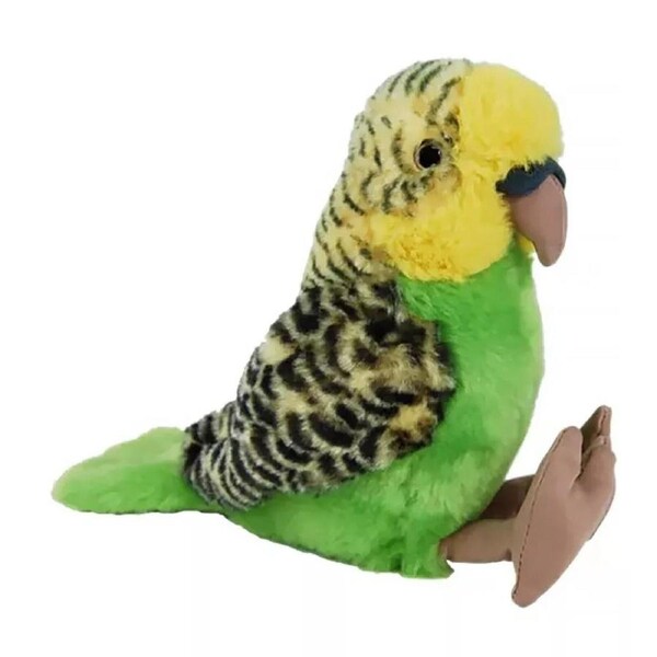 Elka Australia Plush Toy - Musical Sound Bird Budgie Budgerigar 17cm