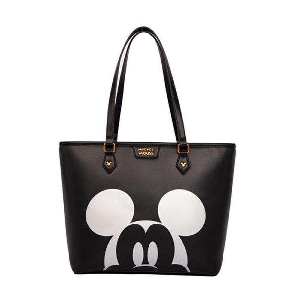 Disney Mickey Large PU Leather Fashion/Casual Tote Handbag 37x27cm Black