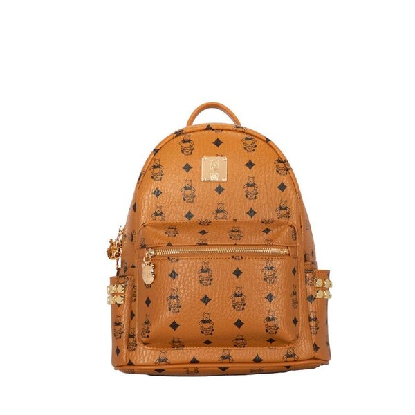 Disney Winnie the Pooh Deluxe PU Leather Kids Travel Backpack 25x29cm Brown