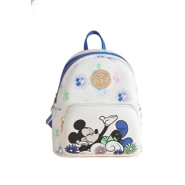 Disney Mickey Deluxe PU Leather Kids/Children Compact Travel Backpack 29x29cm