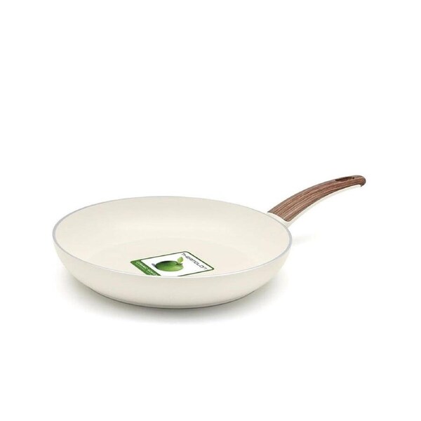 Greenpan 28cm Aluminium Wood-Be Frying Pan Home/Kitchen Cookware Cream White