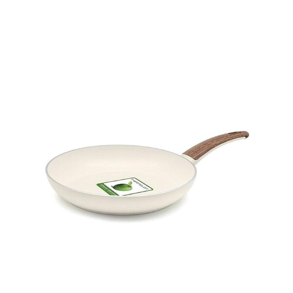 Greenpan 24cm Aluminium Wood-Be Frying Pan Home/Kitchen Cookware Cream White