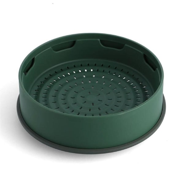 Greenpan 24cm Steamy Tray Round Home Dumpling/Food Cooking Steaming Pan Green