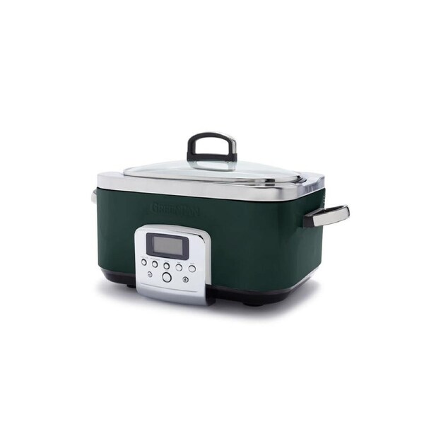Greenpan 6L Slow Cooker Crockpot Home/Kitchen Food Cooking Pot Pine Green