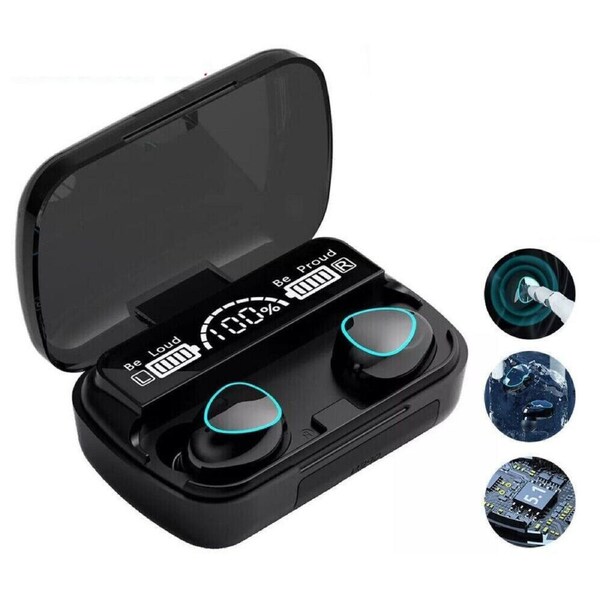 Waterproof LED Display Earphones 2023 TWS Bluetooth 5.1 Wireless Earbuds