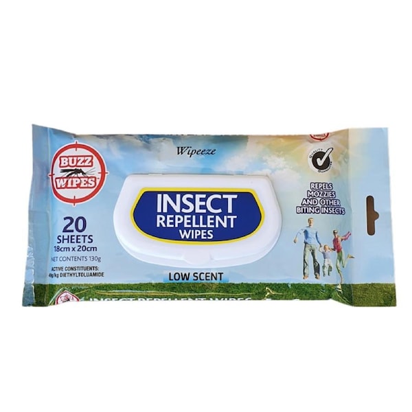 Wipeeze Insect Repellent Wipes Pack of 20's