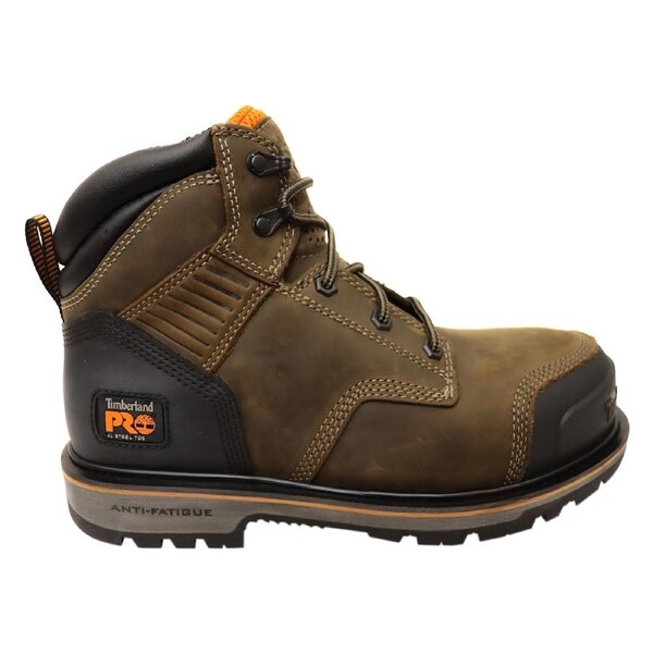 Timberland Mens Pro Ballast 6 Inch Steel Toe Leather Work Boots Coffee / 7 US