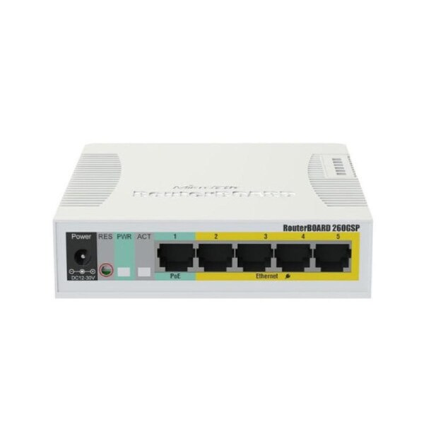 Mikrotik Rb260Gsp 5 Port Gigabit Smart Switch With Sfp