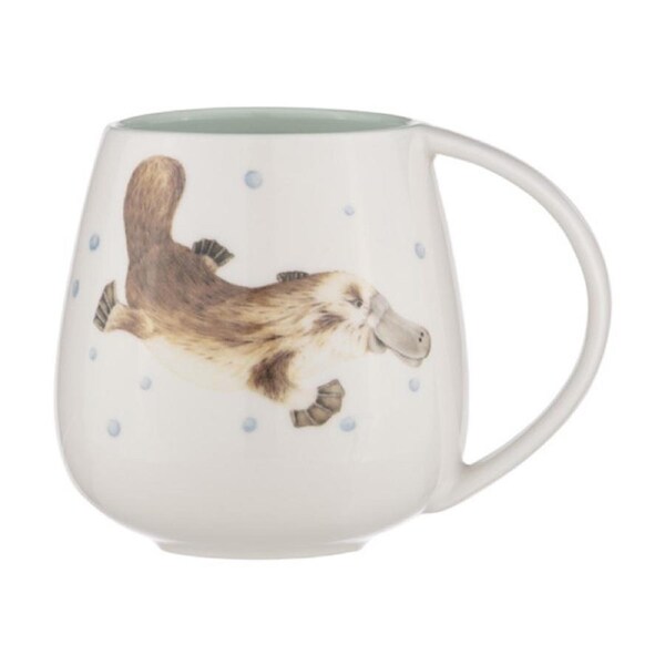 Ashdene Bush Buddies Platypus Snuggle 500ml Coffee/Tea Mug New Bone China White