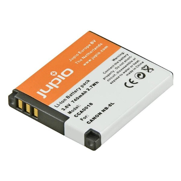 Jupio Li-Ion 3.6V 740mAh Rechargeable Battery For Canon NB-8L Digi Camera