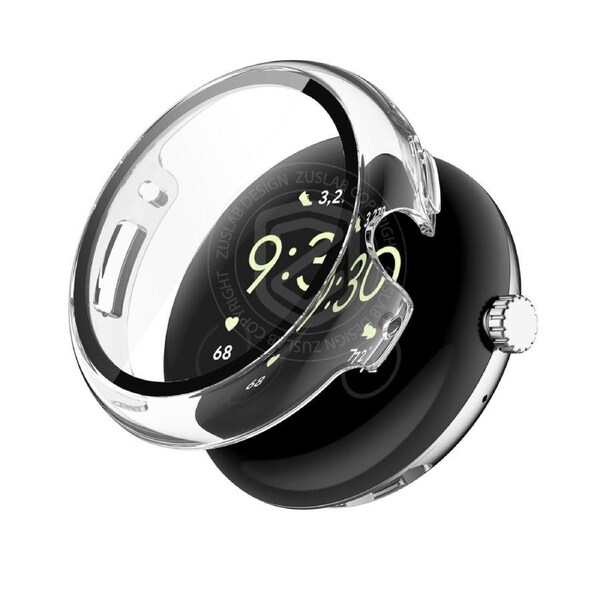 Tempered Glass Case Screen Protector For Google Pixel Watch Zuslab Full Coverage