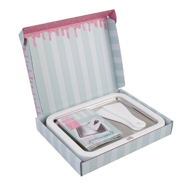 Sweet Creations Stainless Steel Ice Cream Maker DIY Frozen Dessert White