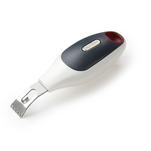 Zyliss 2in1 Stainless Steel Lemon/Lime Ginger/Fruit Zester Handheld Grey