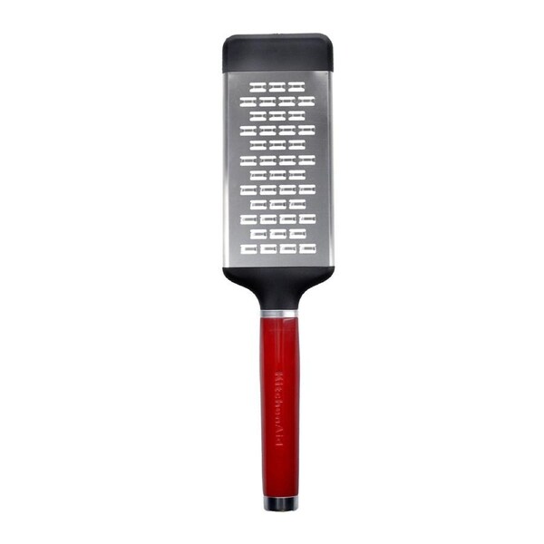 KitchenAid Medium Flat Grater Lemon/Lime Zester Stainless Steel Empire Red