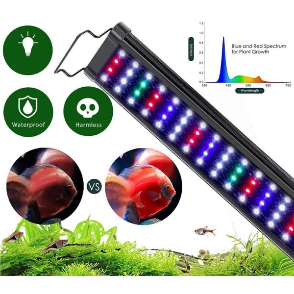 Fish Tank Bar LED Lamp 30CM Aquarium Light Lighting Full Spectrum Aqua Plant