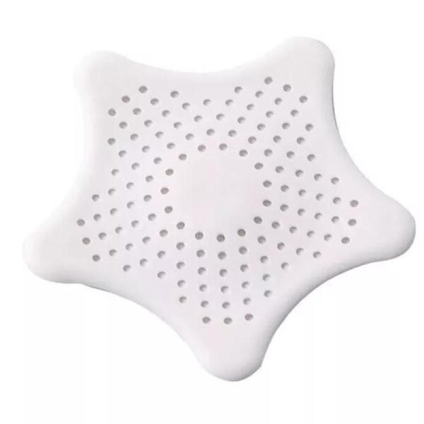 White Covers Filter Sink Strainer Bathroom Drain Hair Catcher Bath Stopper