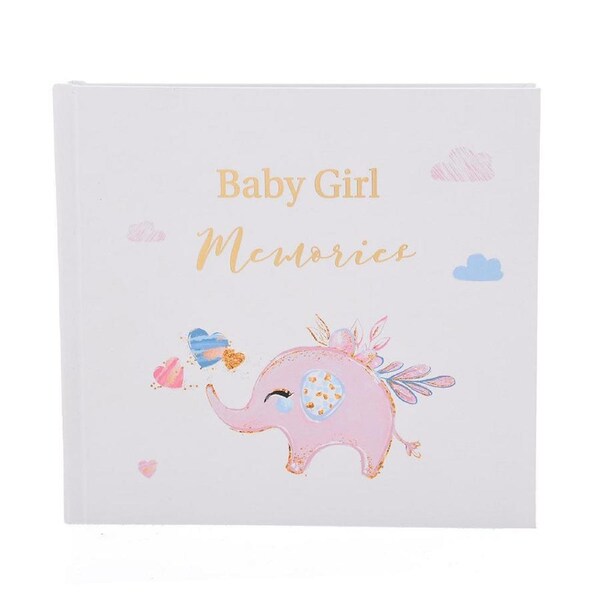 Gibson Gifts Baby Girl Picture Photo Album Keepsake Memory Storage Hardcover