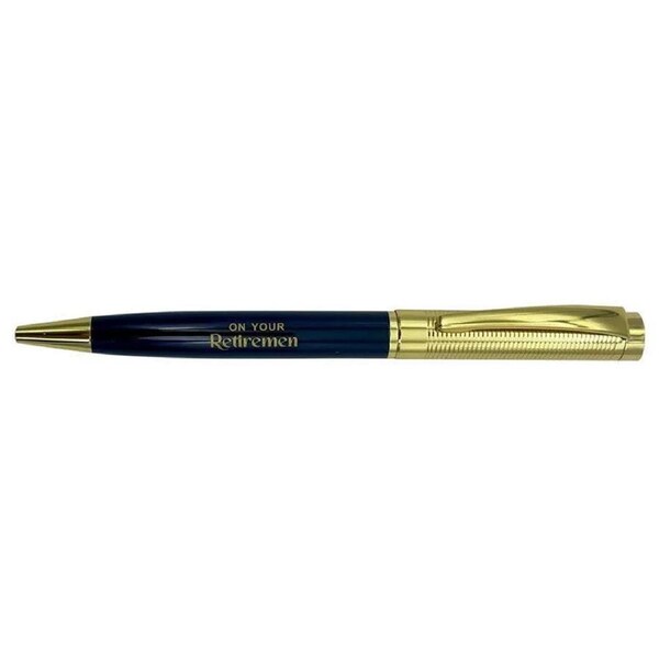 Gibson Gifts Retirement Pen Writing Ballpoint Stationery Gold/Black Barrel