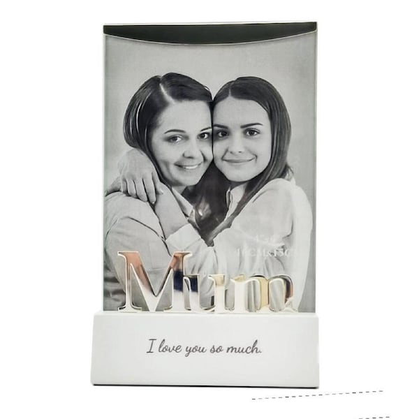 Gibson Gifts Silver Sentiment Mum Photo Frame 4x6'' Picture Display Decor