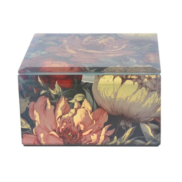 Gibson Gifts Golden Bouquet Jewellery Box Storage Organiser Square Small