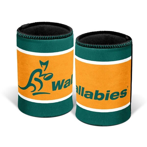 Wallabies Logo Australian Rugby Union Beer Can Bottle Cooler Stubby Holder Cosy