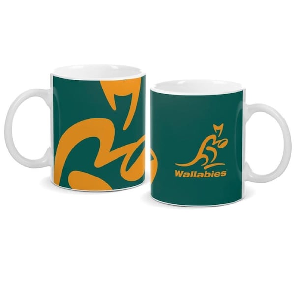 Wallabies Australian Rugby Union Ceramic Coffee Mug Cup