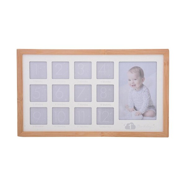 Gibson Gifts Bamboo Baby Nursery Collage Picture Frame Photo Holder Display