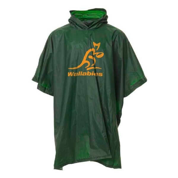 Wallabies Australian Rugby Union Adult Poncho with Hood