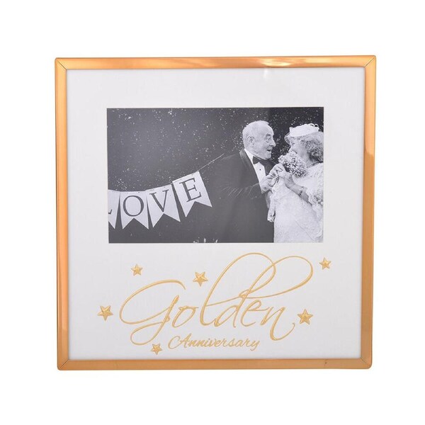 Gibson Gifts Golden Anniversary 6x4 Keepsake Memory Picture Frame Holder
