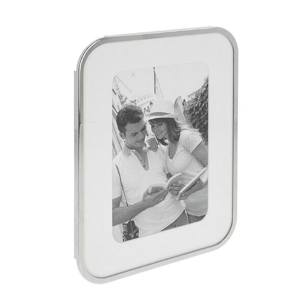 Gibson Gifts Silver Curve 4x6 Keepsake Memory Picture Frame Photo Holder