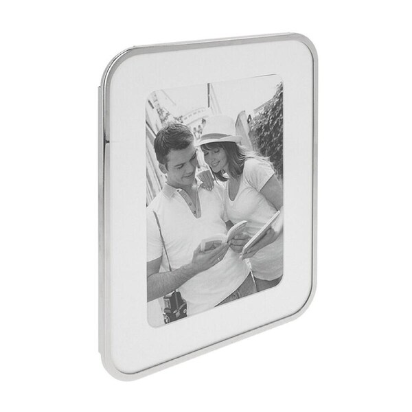 Gibson Gifts Silver Curve 5x7 Keepsake Memory Picture Frame Photo Holder