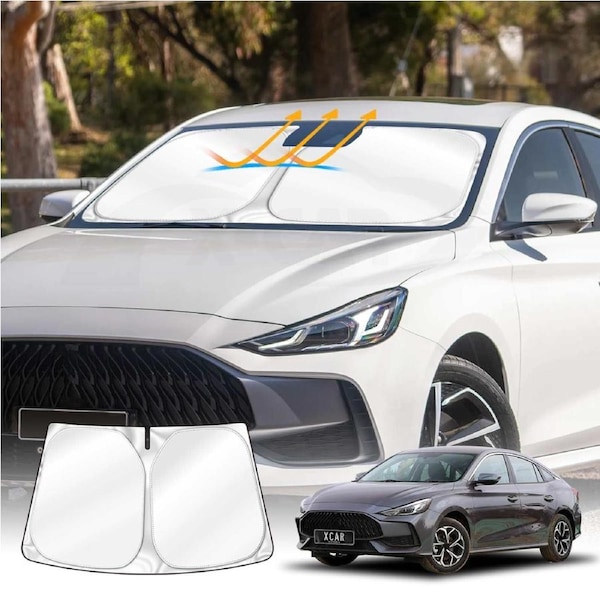 WindScreen Sun Shade for MG MG5 2023-Onwards Blocks UV Rays Foldable Custom Wind Screen Sun Visor Protector