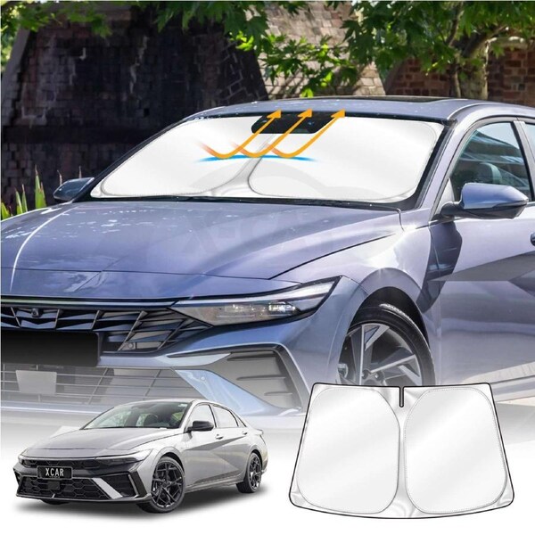 WindScreen Sun Shade for Hyundai i30 Sedan 2020-Onwards Blocks UV Rays Foldable Custom Wind Screen Sun Visor Protector