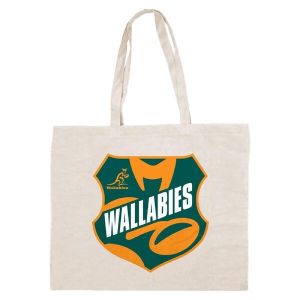 Wallabies Australian Rugby Union Calico Tote Carry Shopping Grocery Bag