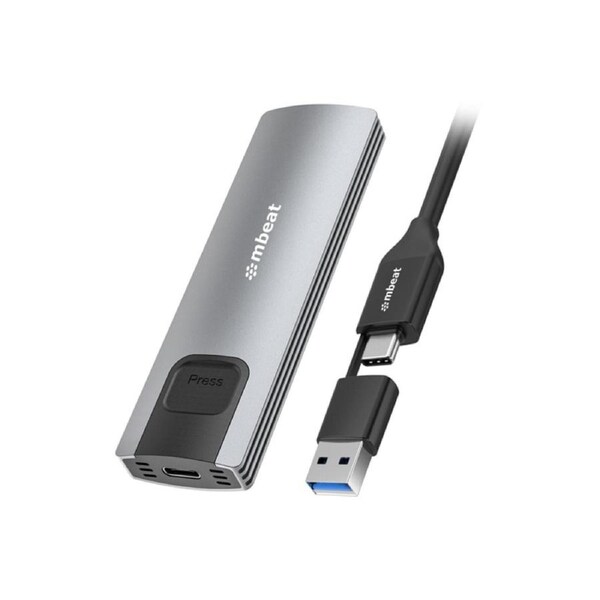 mBeat 10Gbps M.2 NVMe SATA SSD Enclosure