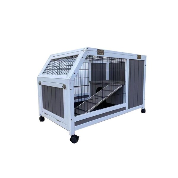 YES4PETS Rabbit Hutch Cat House Cage Guinea Pig Ferret Cage
