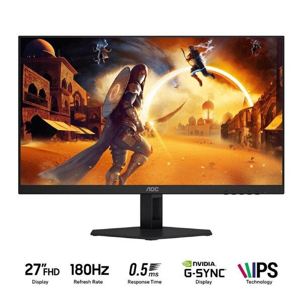 AOC 27G4E 27" FHD 180Hz 0.5ms Fast IPS Gaming Monitor