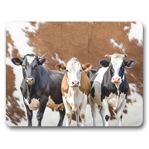 Cork Backed Placemats Cow Set 6 Kitchen Dining