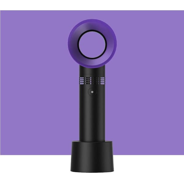 Hand Held Cooler Fan USB Portable Bladeless No Leaf Handy Summer Fan