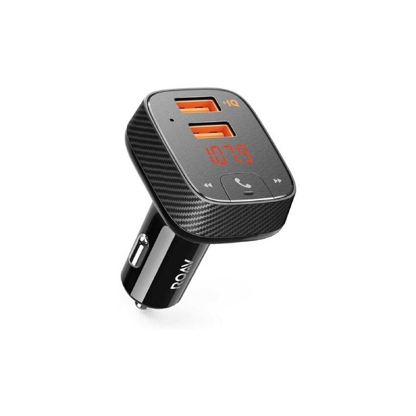 Anker ROAV Smartcharge F2 Bluetooth Car Kit Hands Free Dual USB - Black