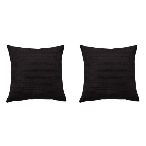2PK Bianca Kahlani Cushion Home/Bedroom Throw Pillow 43x43cm Chocolate Polyester