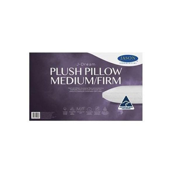 Jason Commercial J-Dream Plush Medium/Firm Gusseted Pillow Standard 48x73cm